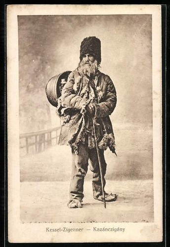 Ansichtskarte kessel zigeuner - ansichtskarte, kessel-zigeuner