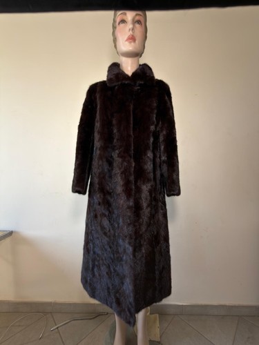 Langer mantel aus echtem - langer,