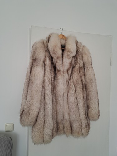 Blaufuchs fuchs pelzmantel - fuchs,
