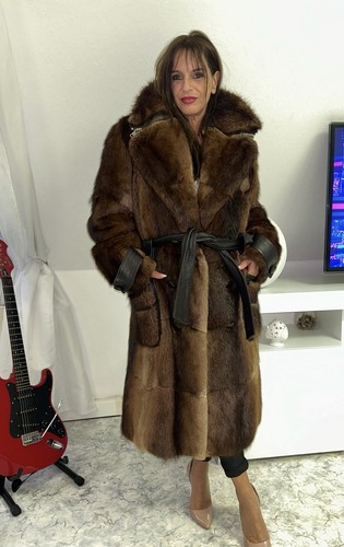 Pelzmantel pelzjacke musquash - pelzmantel,