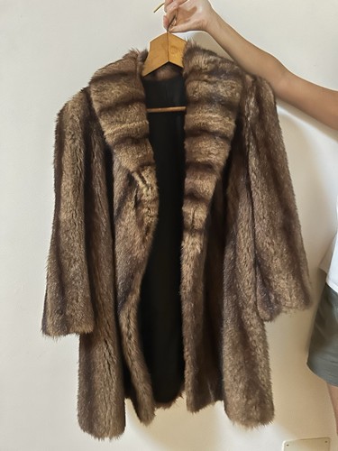 Damen pelzmantel braun - damen,