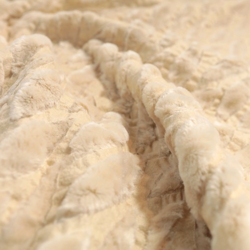 Creme kunstfell fell mantel - creme,